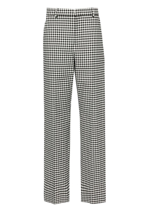 Moschino gingham-check straight trousers - Black