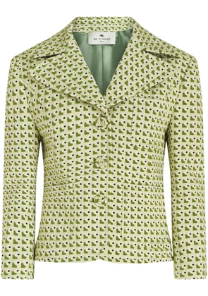 ETRO geometric-print jacket - Green