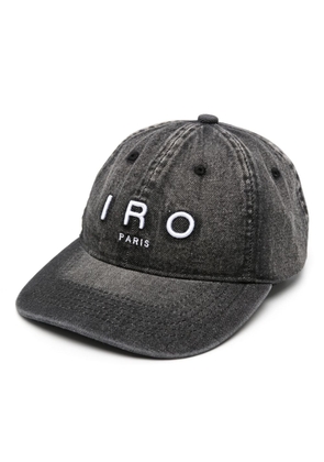 IRO logo-embroidered denim cap - Black