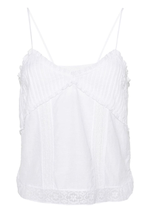 Zadig&Voltaire Calixia Tomboy lace-detail top - White