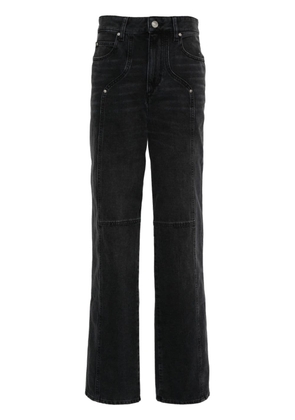 MARANT ÉTOILE Valeria high-rise straight-leg jeans - Black