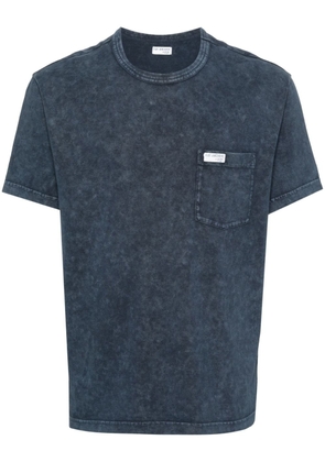 Fay appliqué-logo cotton T-shirt - Blue