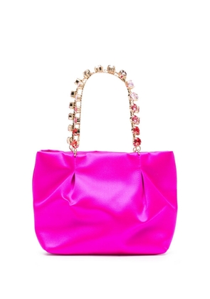 Aquazzura Galactic crystal mini tote bag - Pink