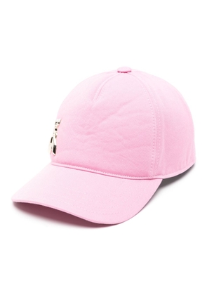 Patrizia Pepe logo-plaque cotton cap - Pink