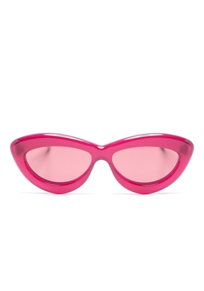 LOEWE EYEWEAR Curvy cat-eye sunglasses - Pink