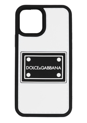 Dolce & Gabbana logo-patch iPhone 12 Pro case - Black
