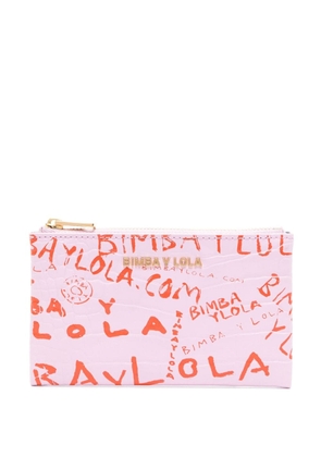 Bimba y Lola all-over logo-print coin purse - Purple