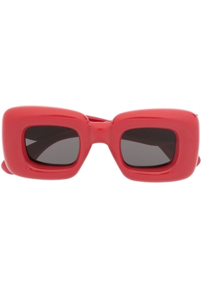 LOEWE EYEWEAR Inflated square-frame sunglasses - Red
