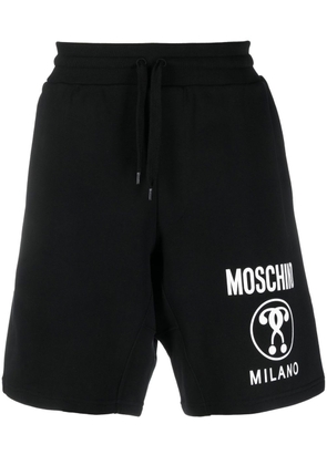 Moschino Double Question Mark track shorts - Black