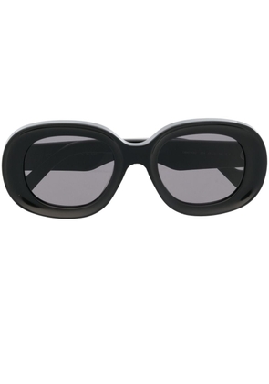 LOEWE EYEWEAR logo-detail round-frame sunglasses - Black