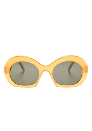 LOEWE EYEWEAR Halfmoon round-frame sunglasses - Gold