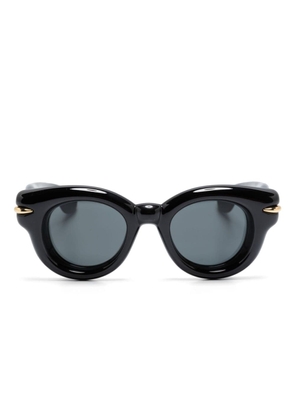 LOEWE EYEWEAR Inflated round-frame sunglasses - Black