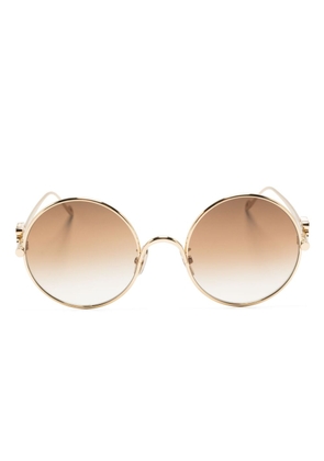 LOEWE EYEWEAR gradient-lenses round-frame sunglasses - Gold