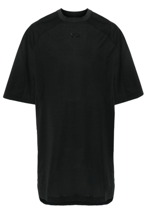 Y-3 logo-print cotton T-shirt - Black