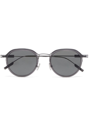 Zegna round-frame metal sunglasses - Grey