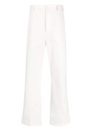 Acne Studios straight-leg cotton trousers - White