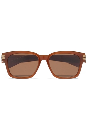 Zegna square-frame tinted sunglasses - Brown