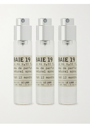 Le Labo - Baie 19 Eau de Parfum Travel Tube Refills, 3 x 10ml - Men