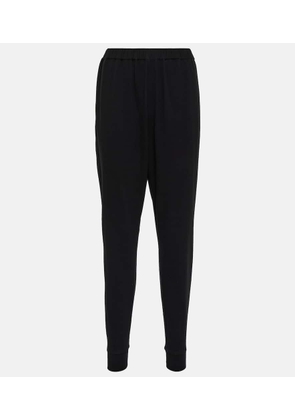 The Row Terea cotton jersey tapered pants