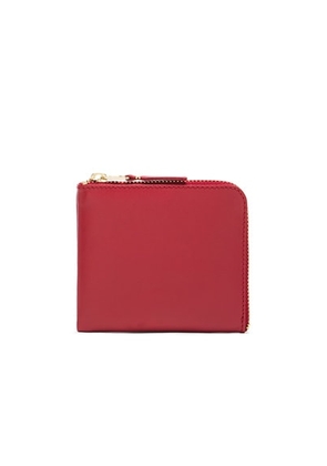 COMME des GARCONS Classic Small Zip Wallet in Red - Red. Size all.