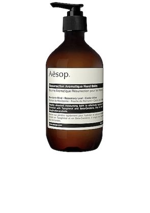 Aesop Resurrection Aromatique Hand Balm in All - Beauty: NA. Size all.