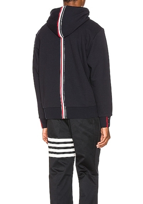 Thom Browne Zipper Hoodie in Navy - Blue. Size 1 (also in 2).