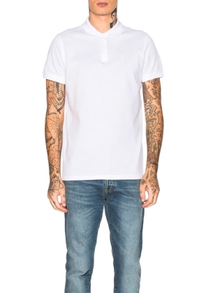 Saint Laurent Sport Polo in White - White. Size XS (also in ).