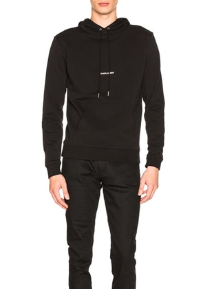 Saint Laurent Classic Hoodie in Black - Black. Size L (also in M, S, XL, XS).