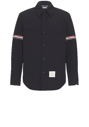 Thom Browne Snap Front Shirt Jacket in Navy - Navy. Size 1 (also in 2, 3, 4).