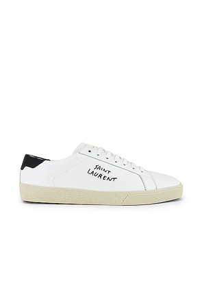 Saint Laurent SL06 Signa Low Top Sneaker in Optic White - White. Size 40 (also in ).