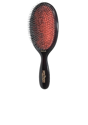 Mason Pearson Popular Mixture Bristle & Nylon Mix Hairbrush in Dark Ruby - Red. Size all.