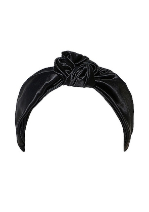 slip Pure Silk the Knot Headband in Black - Black. Size all.