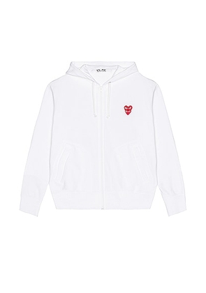 COMME des GARCONS PLAY Sweatshirt in White - White. Size M (also in L, S, XL, XL/1X).