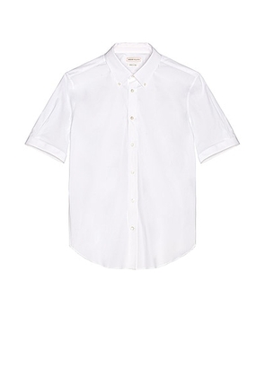 Alexander McQueen Short Sleeve Shirt in White - White. Size 15 (also in 15.5, 16, 16.5, 17).