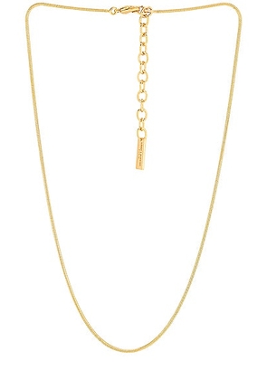 Saint Laurent Snake Chain Necklace in Gold - Metallic Gold. Size M (also in ).