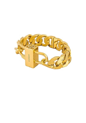 Givenchy G Chain Lock Bracelet in Golden Yellow - Metallic Gold. Size 3 (also in ).