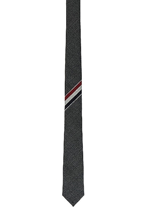 Thom Browne Classic Necktie in Dark Grey - Grey. Size all.
