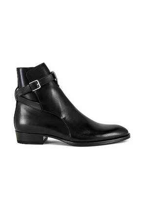 Saint Laurent Wyatt 30 Boot in Nero - Black. Size 40 (also in 41, 42, 43, 44, 45).