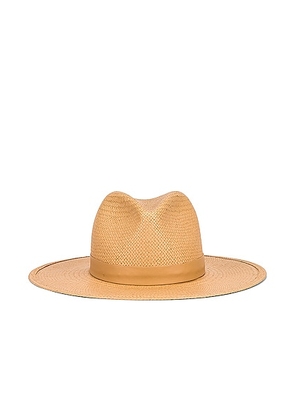 Janessa Leone Simone Hat in Sand - Neutral. Size L (also in M, S).