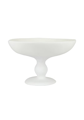 Tina Frey Designs Large Pedestal Bowl in White - White. Size all.