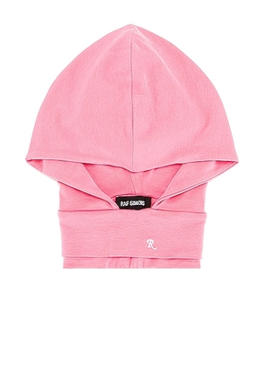Raf Simons Neckpiece Hoodie in Pink & White - Pink. Size XS (also in ).