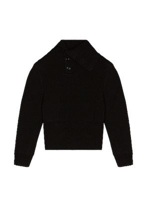 Bottega Veneta Double Face Shetland Sweater in Black - Black. Size M (also in S).