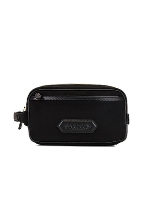 TOM FORD Nylon Small Toiletry Bag in Black - Black. Size all.