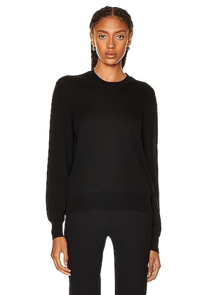 The Row Islington Sweater in Black - Black. Size XL (also in M).