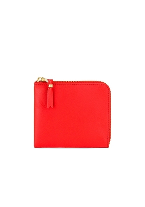 COMME des GARCONS Classic Leather Zip Wallet in Orange - Red. Size all.