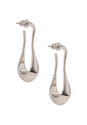 Lemaire Short Drop Earrings in Silver - Metallic Silver. Size all.