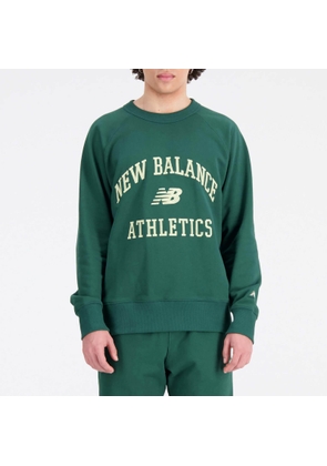 New Balance Athletics Varsity Cotton-Fleece Sweatshirt - S