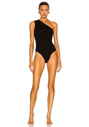 Bottega Veneta Nylon Crinkle Swimsuit in Black - Black. Size M (also in ).