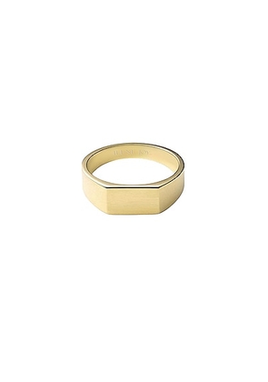 ILENE JOY x Elizabeth Sulcer Andie Signet Ring in 18K Gold - Metallic Gold. Size 6 (also in ).