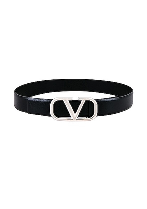 Valentino Garavani Valentino H.40 Buckle Belt in Nero - Black. Size 100 (also in 105, 85, 90, 95).
